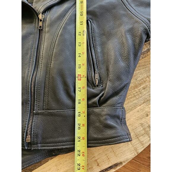 Daytona Joe Vintage Women’s Leather Motorcycle Jacket Size M Moto Rare - Picture 6 of 14